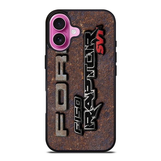 FORD RAPTORS LOGO METAL iPhone 16 Plus Case Cover
