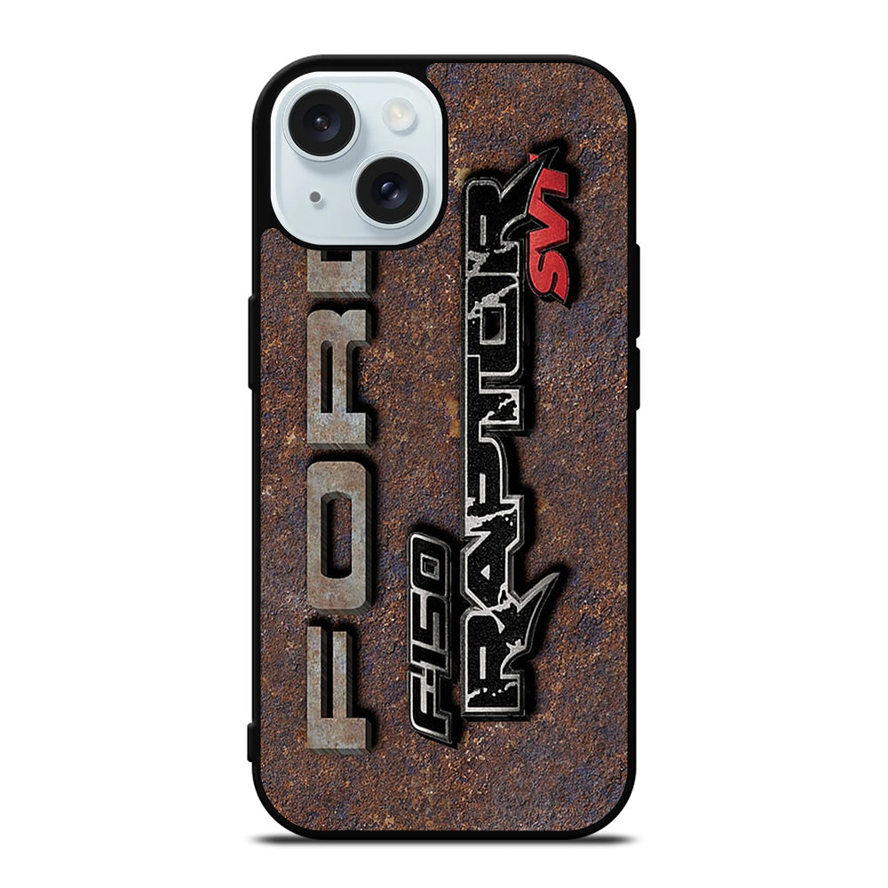 FORD RAPTORS LOGO METAL iPhone 15 Case Cover