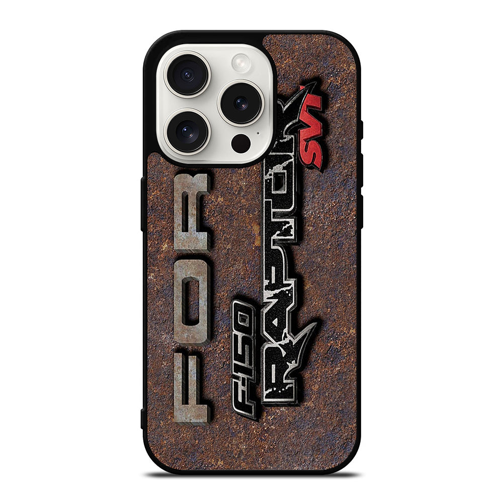 FORD RAPTORS LOGO METAL iPhone 15 Pro Case Cover