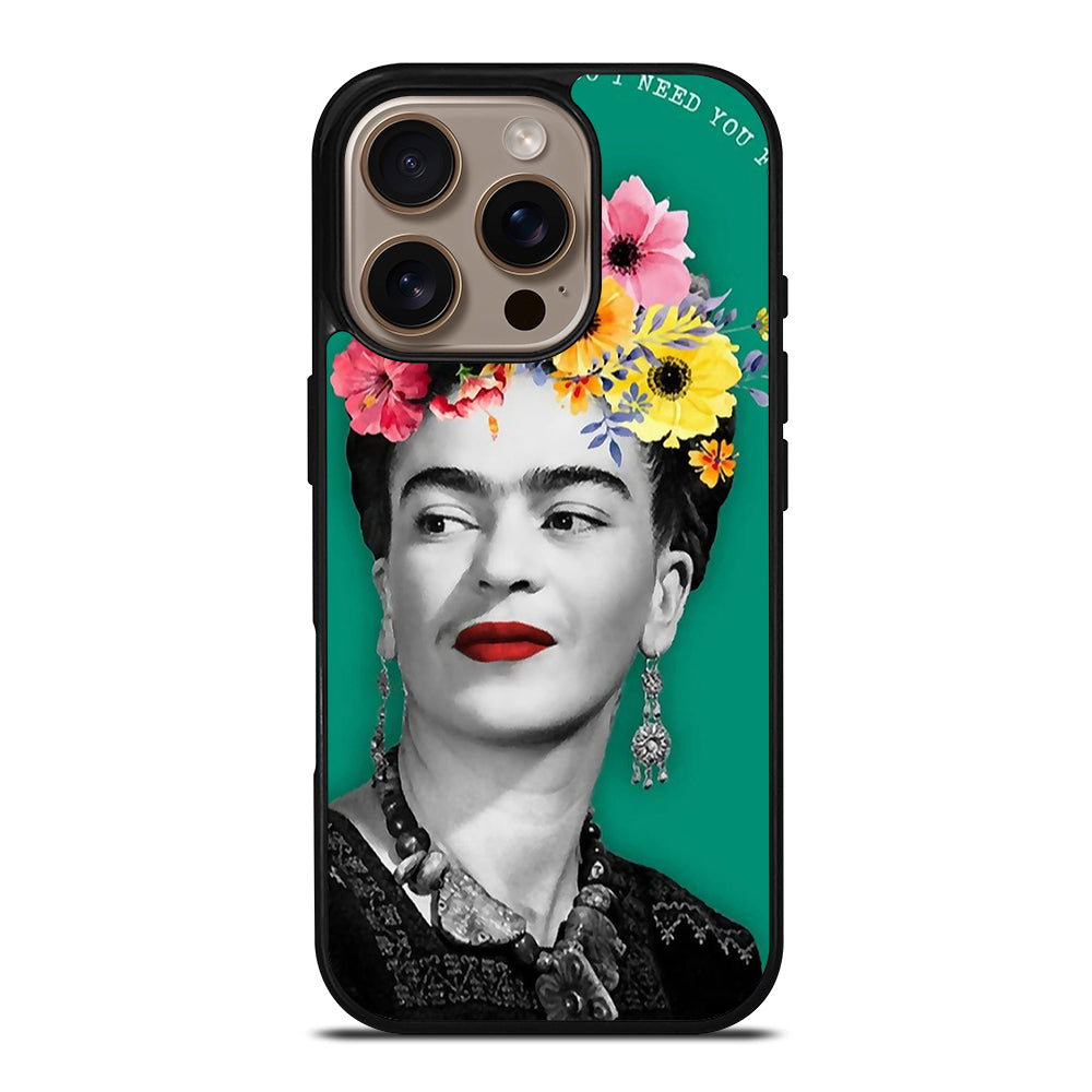 FRIDA KAHLO FACE ART iPhone 16 Pro Case Cover