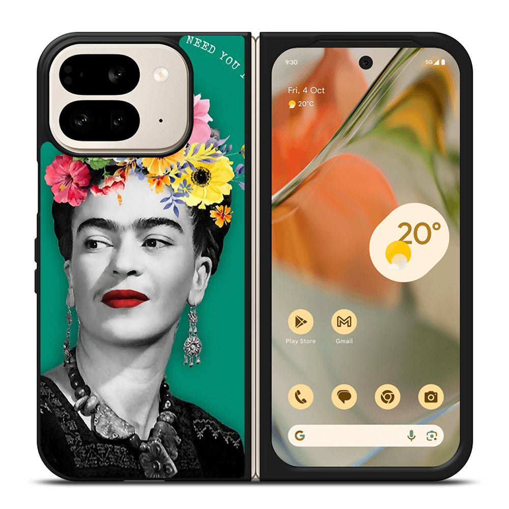 FRIDA KAHLO FACE ART Google Pixel 9 Pro Fold Case Cover