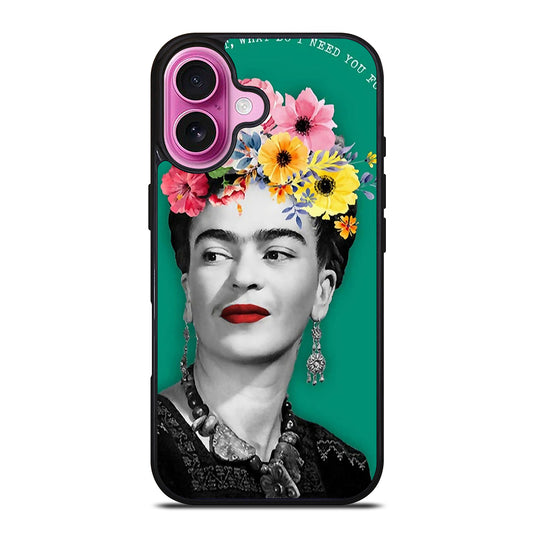 FRIDA KAHLO FACE ART iPhone 16 Plus Case Cover