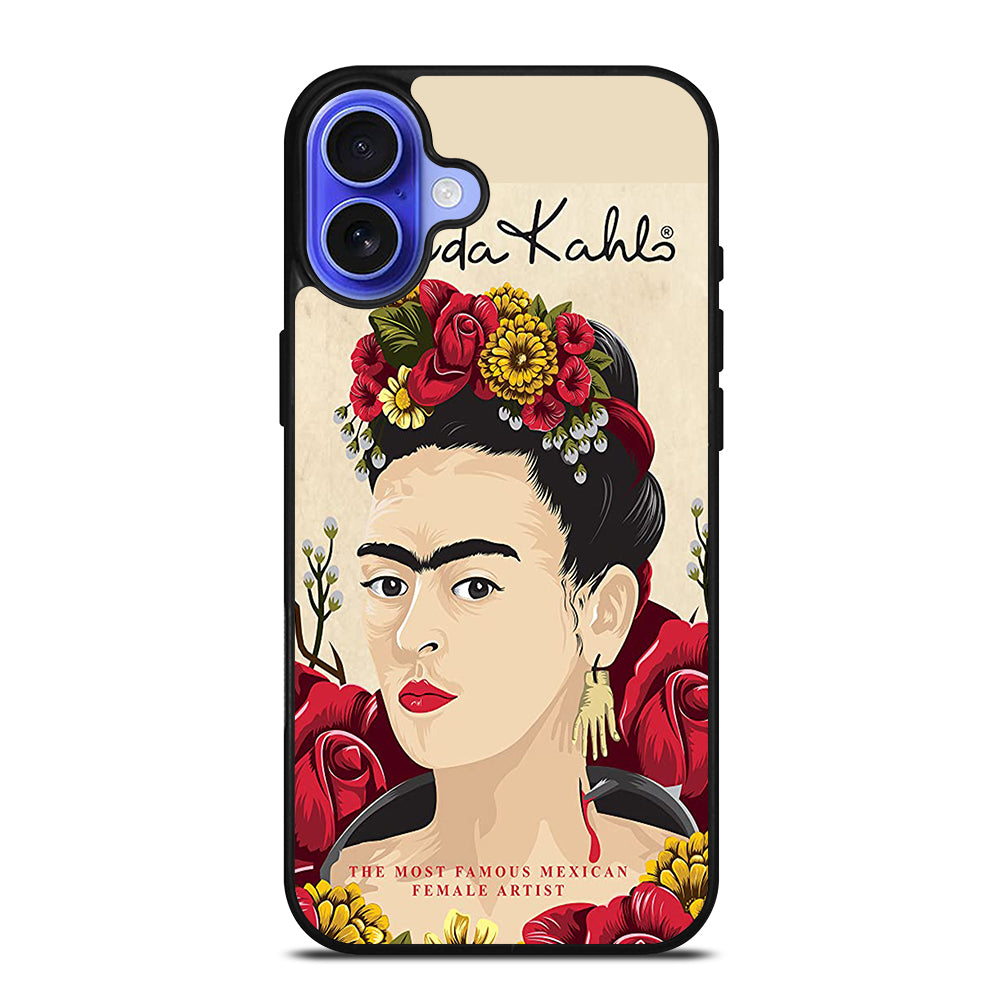 FRIDA KAHLO FLOWER iPhone 16 Case Cover