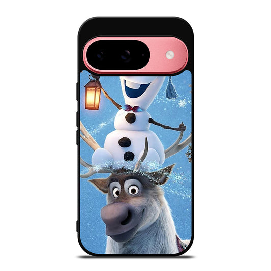 FROZEN OLAF AND SVEN CARTOON Google Pixel 9 Case Cover