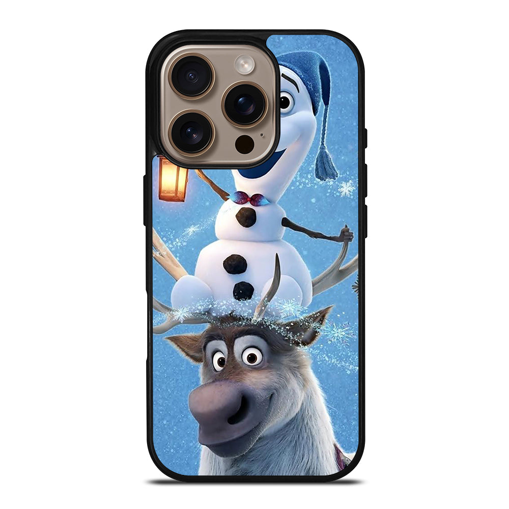 FROZEN OLAF AND SVEN CARTOON iPhone 16 Pro Case Cover