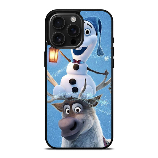 FROZEN OLAF AND SVEN CARTOON iPhone 16 Pro Max Case Cover