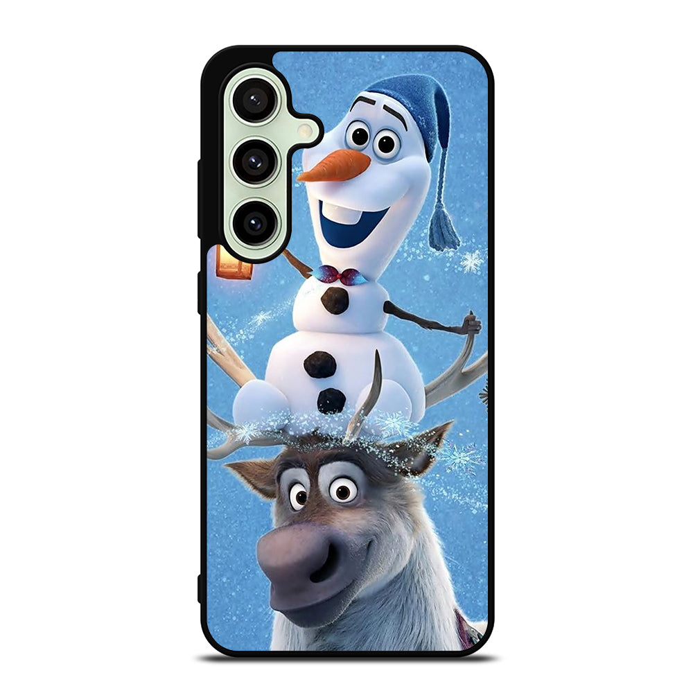 FROZEN OLAF AND SVEN CARTOON Samsung Galaxy S24 FE Case Cover