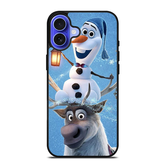 FROZEN OLAF AND SVEN CARTOON iPhone 16 Case Cover