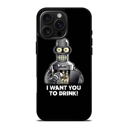 FUTURAMA BENDER QUOTE 2 iPhone 16 Pro Max Case Cover