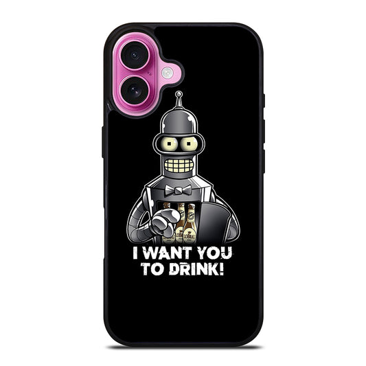 FUTURAMA BENDER QUOTE 2 iPhone 16 Plus Case Cover