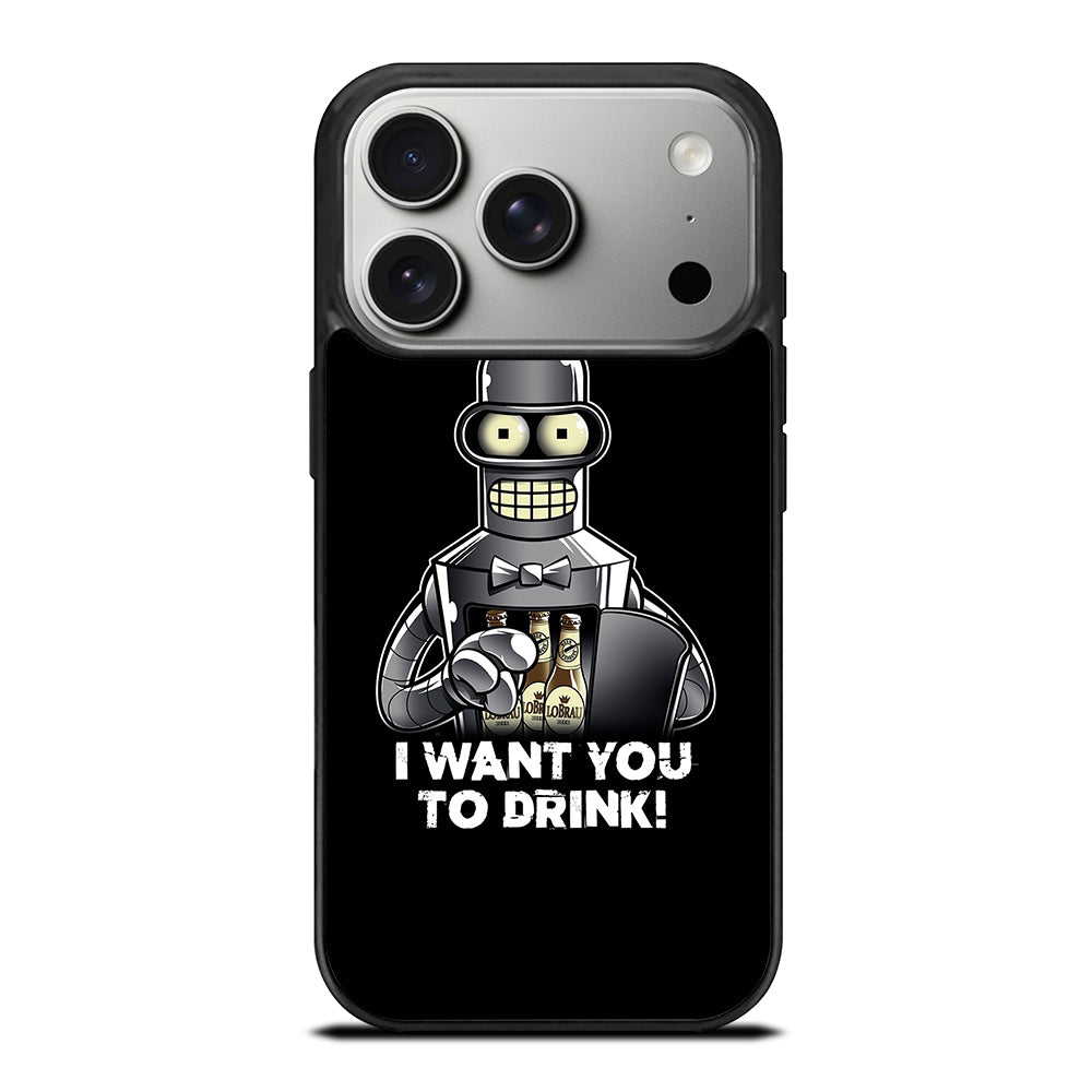 FUTURAMA BENDER QUOTE 2 iPhone 17 Pro Case Cover