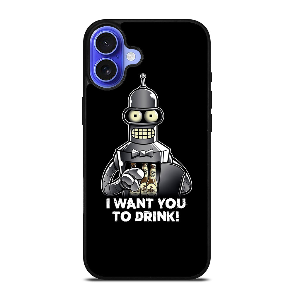 FUTURAMA BENDER QUOTE 2 iPhone 16 Case Cover
