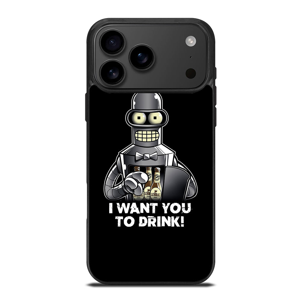 FUTURAMA BENDER QUOTE 2 iPhone 17 Pro Max Case Cover
