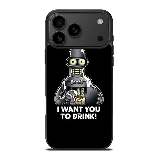 FUTURAMA BENDER QUOTE 2 iPhone 17 Pro Max Case Cover