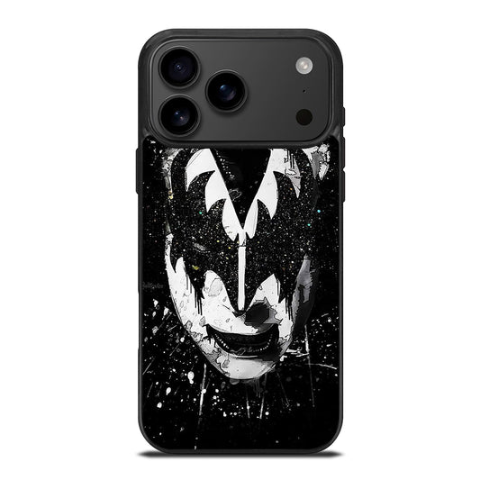 GENE SIMMONS FACE ART KISS BAND iPhone 17 Pro Max Case Cover
