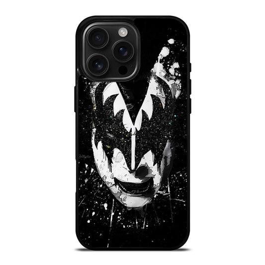 GENE SIMMONS FACE ART KISS BAND iPhone 16 Pro Max Case Cover