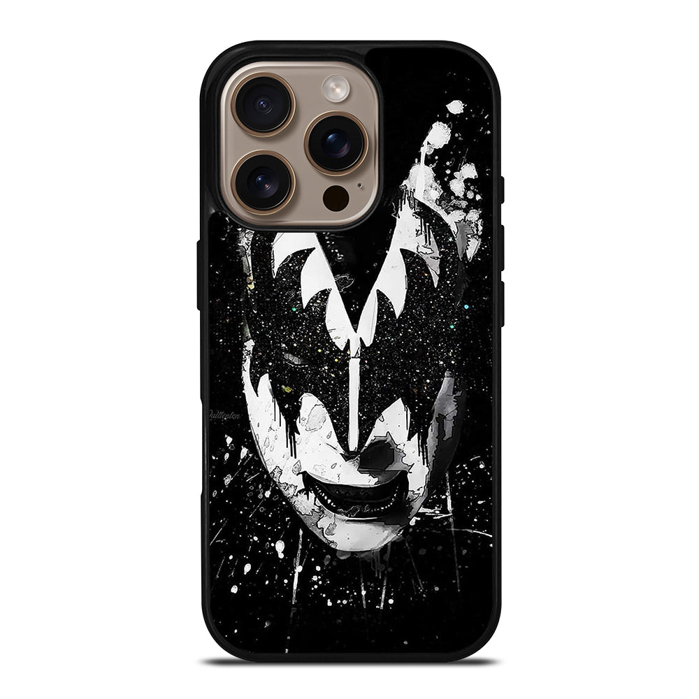 GENE SIMMONS FACE ART KISS BAND iPhone 16 Pro Case Cover