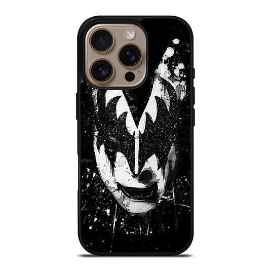 GENE SIMMONS FACE ART KISS BAND iPhone 16 Pro Case Cover