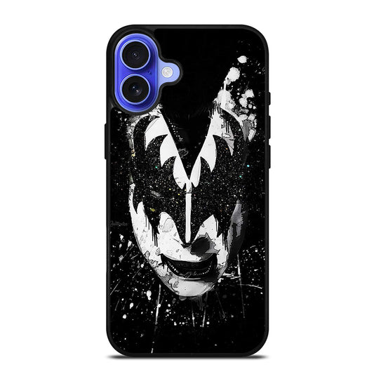GENE SIMMONS FACE ART KISS BAND iPhone 16 Case Cover