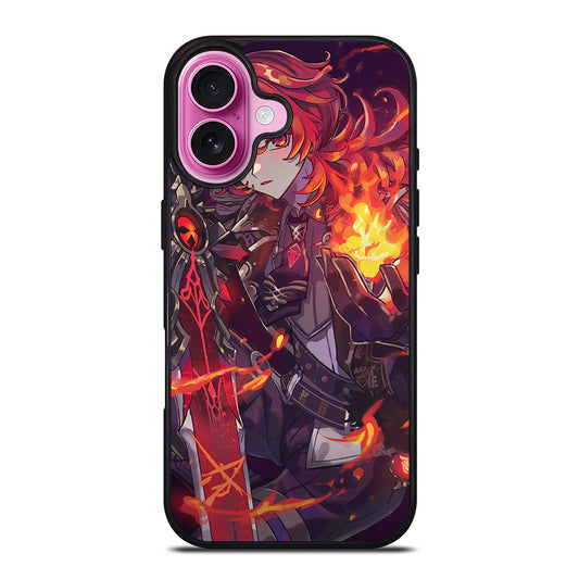 GENSHIN IMPACT DILUC iPhone 16 Plus Case Cover