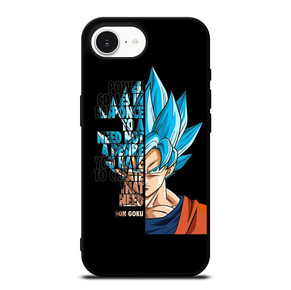 GOKU DRAGON BALL QUOTE iPhone 16e Case Cover