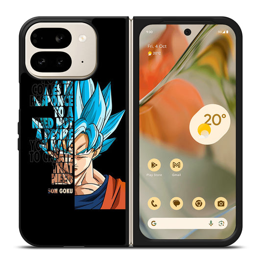 GOKU DRAGON BALL QUOTE Google Pixel 9 Pro Fold Case Cover