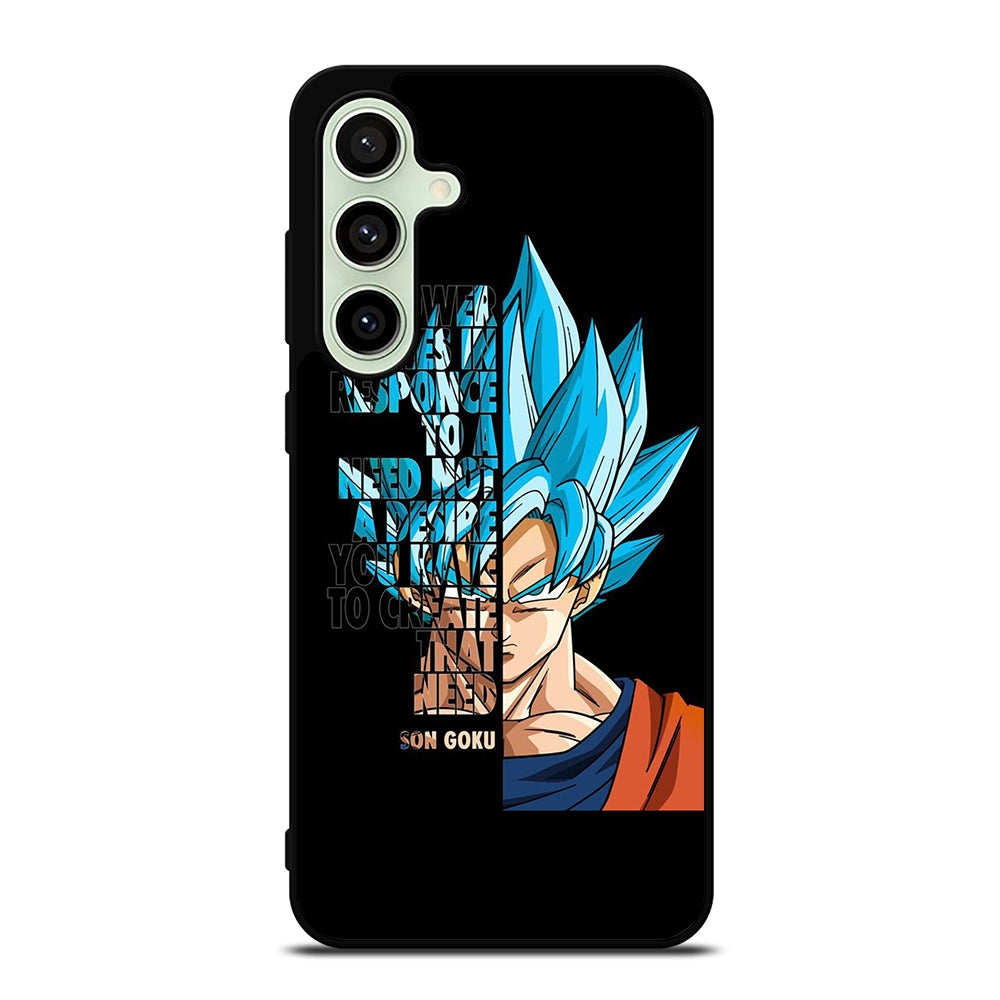 GOKU DRAGON BALL QUOTE Samsung Galaxy S24 FE Case Cover
