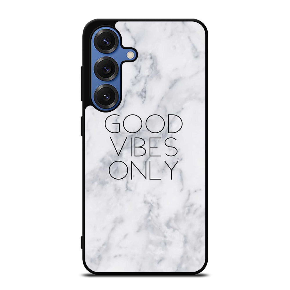 GOOD VIBES ONLY MARBLE 3 Samsung Galaxy S26 Case Cover