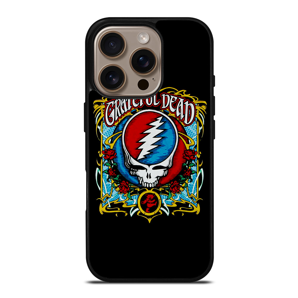 GRATEFUL DEAD BAND ROSE LOGO iPhone 16 Pro Case Cover