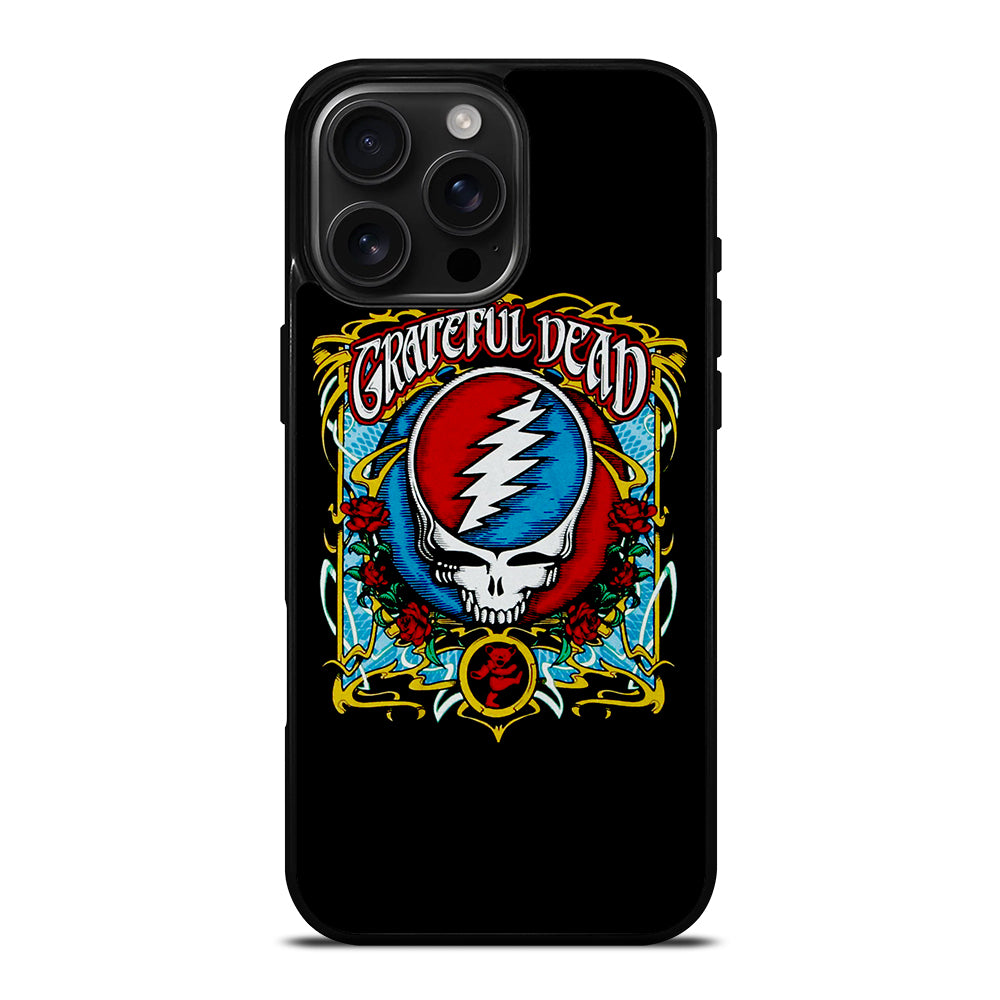 GRATEFUL DEAD BAND ROSE LOGO iPhone 16 Pro Max Case Cover