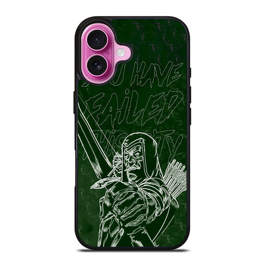 GREEN ARROW QUOTE iPhone 16 Plus Case Cover