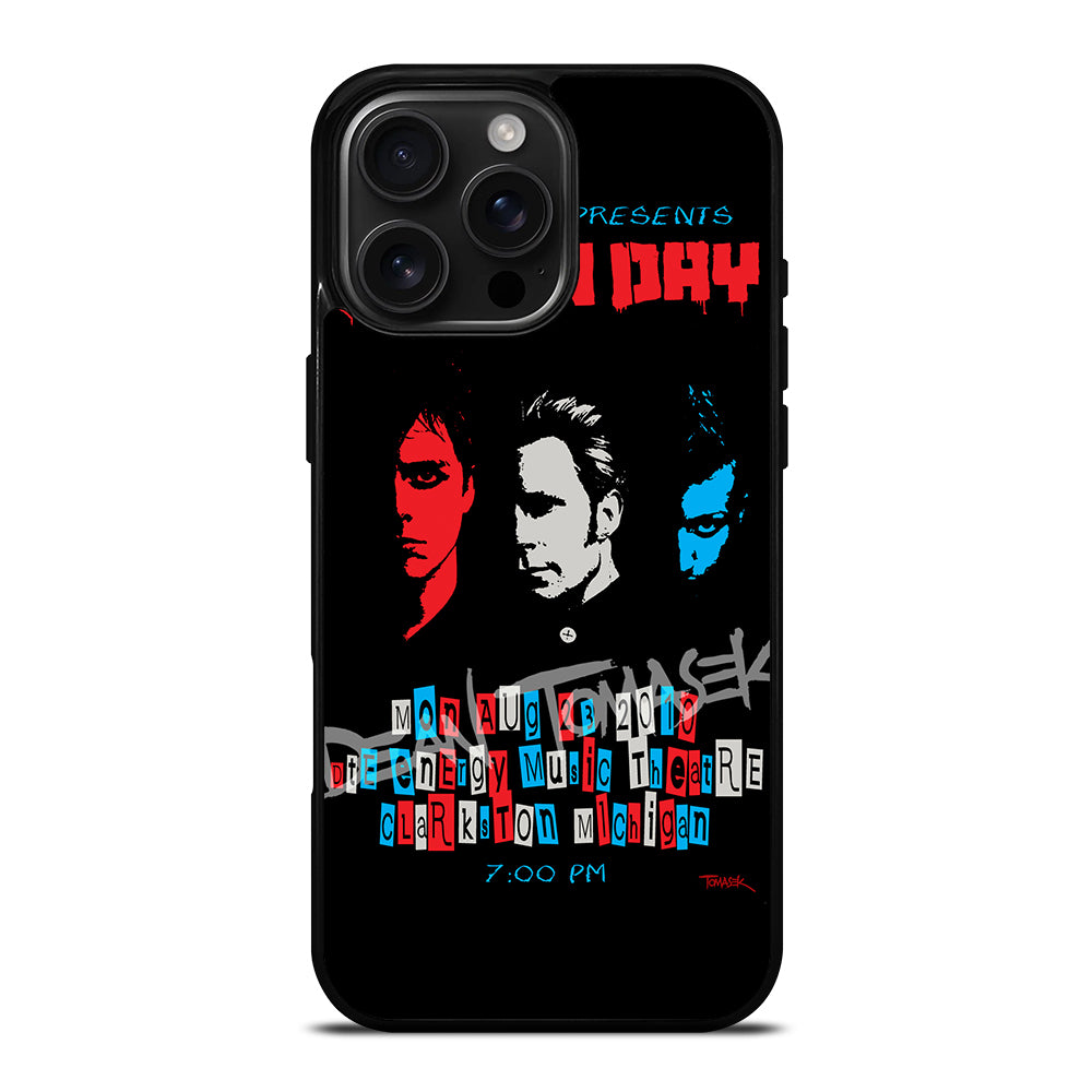 GREEN DAY BAND POSTER 2 iPhone 16 Pro Max Case Cover