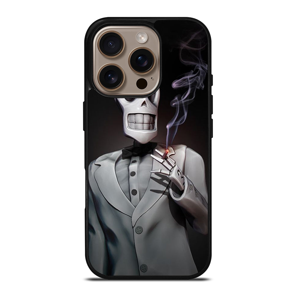GRIM FANDANGO MANNY CALAVERA SMOKE iPhone 16 Pro Case Cover