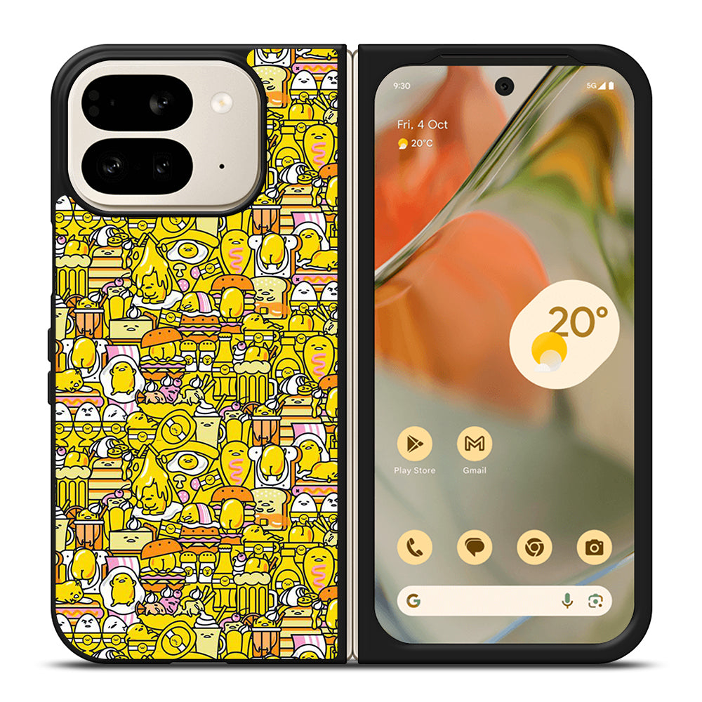 GUDETAMA LAZY EGG CUTE PATTERN Google Pixel 9 Pro Fold Case Cover
