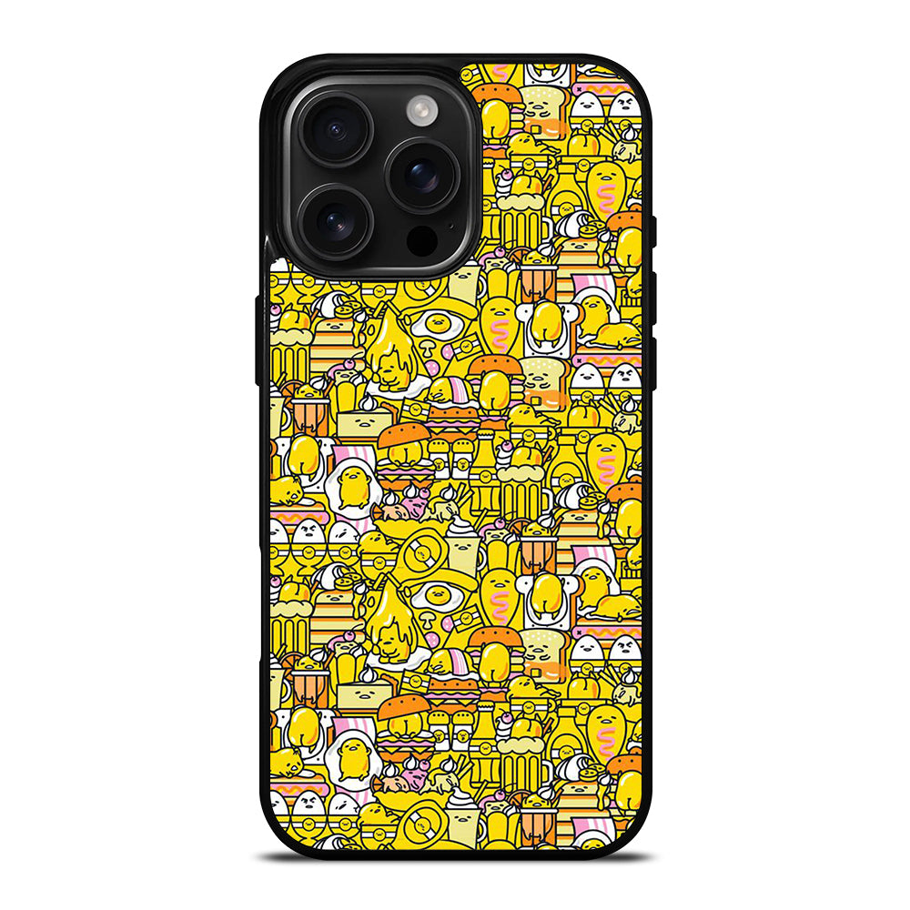 GUDETAMA LAZY EGG CUTE PATTERN iPhone 16 Pro Max Case Cover