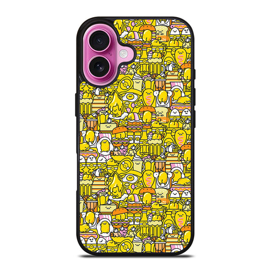 GUDETAMA LAZY EGG CUTE PATTERN iPhone 16 Plus Case Cover