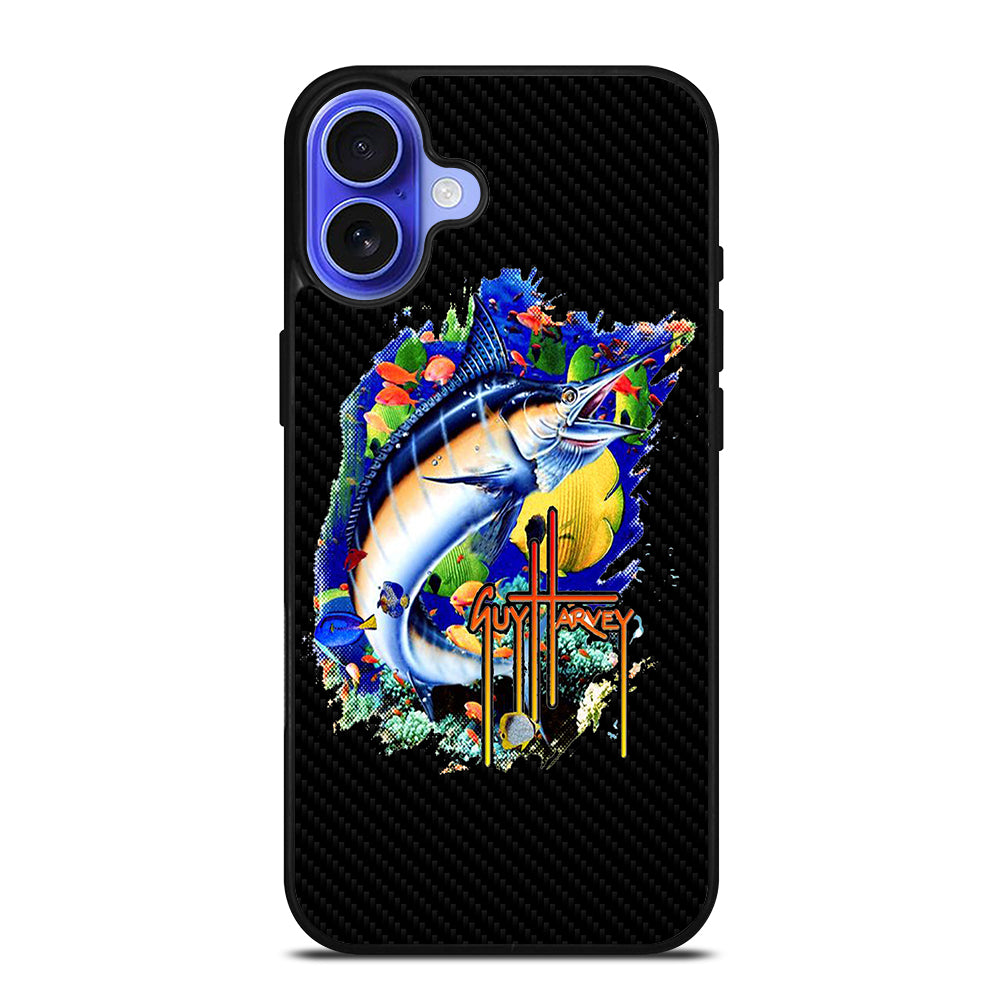 GUY HARVEY ISLAND CARBOON LOGO iPhone 16 Case Cover