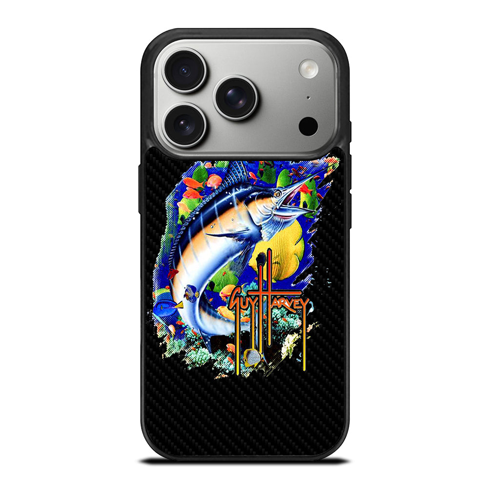 GUY HARVEY ISLAND CARBOON LOGO iPhone 17 Pro Case Cover
