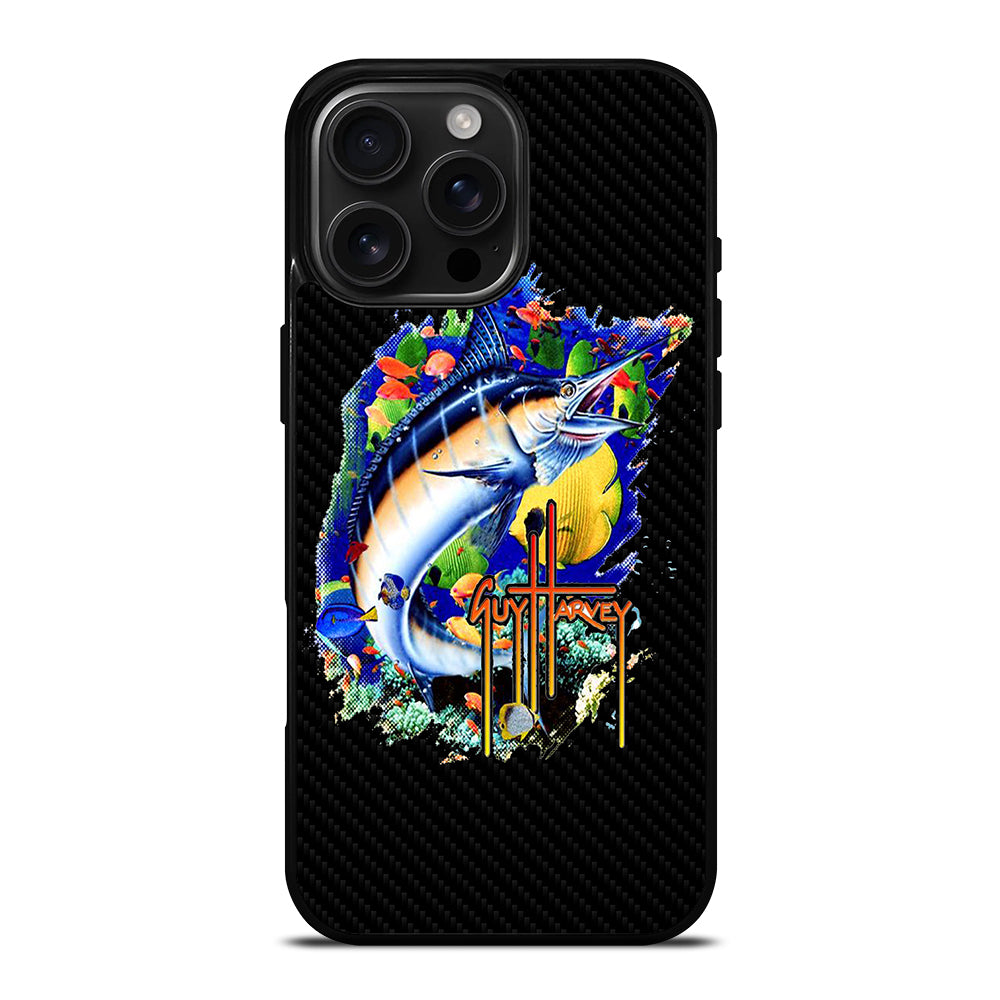 GUY HARVEY ISLAND CARBOON LOGO iPhone 16 Pro Max Case Cover