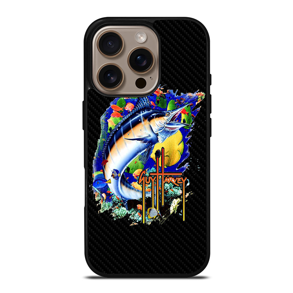 GUY HARVEY ISLAND CARBOON LOGO iPhone 16 Pro Case Cover