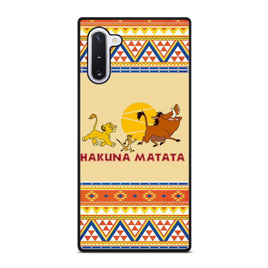 HAKUNA MATATA LION KING AZTEC 4 Samsung Galaxy Note 10 Case Cover