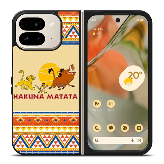 HAKUNA MATATA LION KING AZTEC 4 Google Pixel 9 Pro Fold Case Cover