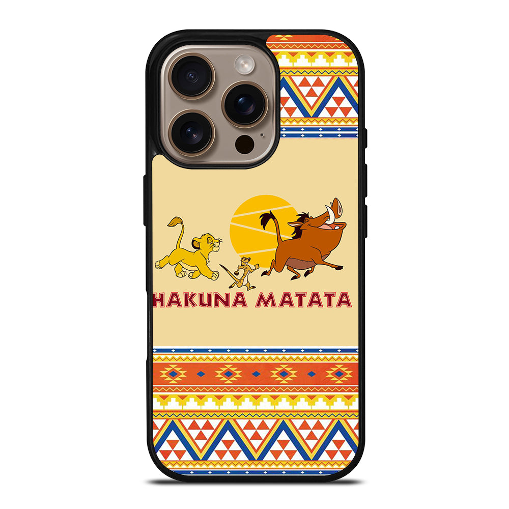 HAKUNA MATATA LION KING AZTEC 4 iPhone 16 Pro Case Cover