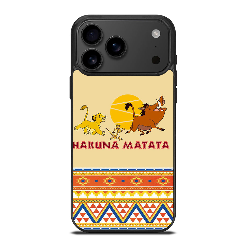 HAKUNA MATATA LION KING AZTEC 4 iPhone 17 Pro Max Case Cover