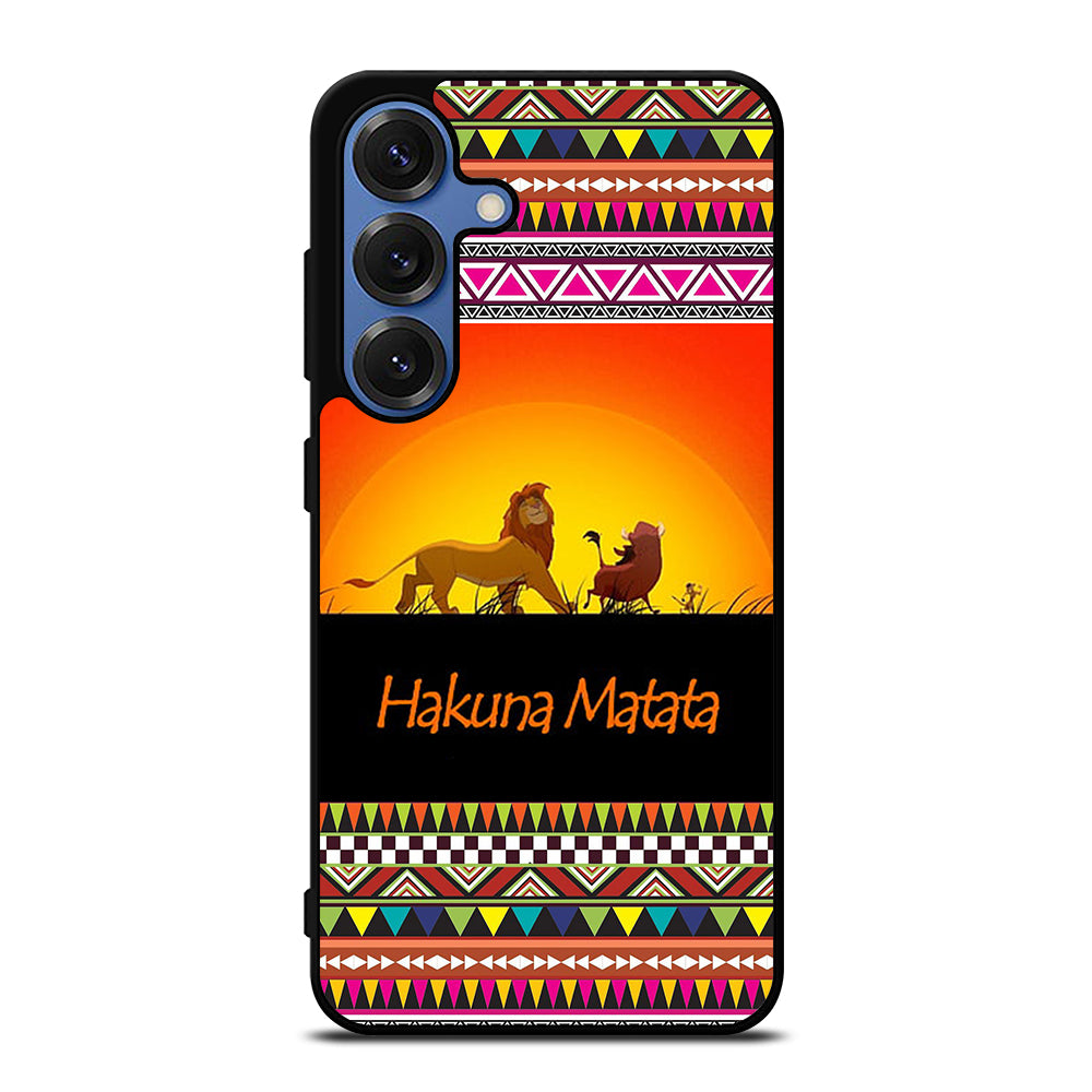 HAKUNA MATATA LION KING AZTEC 5 Samsung Galaxy S25 Case Cover