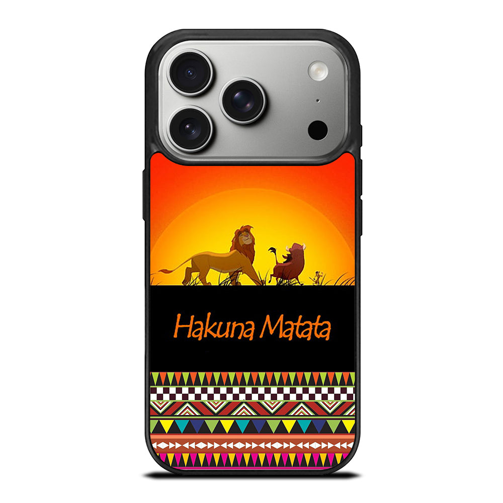 HAKUNA MATATA LION KING AZTEC 5 iPhone 17 Pro Case Cover
