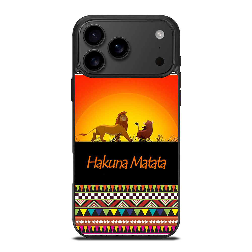 HAKUNA MATATA LION KING AZTEC 5 iPhone 17 Pro Max Case Cover