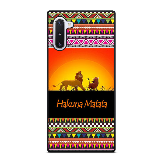 HAKUNA MATATA LION KING AZTEC 5 Samsung Galaxy Note 10 Case Cover
