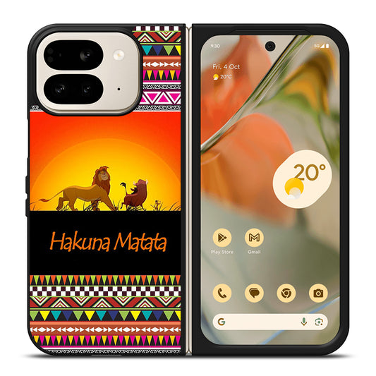 HAKUNA MATATA LION KING AZTEC 5 Google Pixel 9 Pro Fold Case Cover