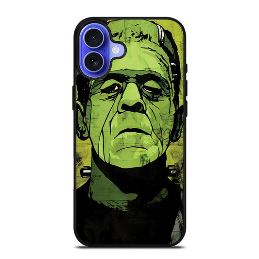 HALLOWEEN FRANKENSTEIN ART FACE iPhone 16 Case Cover